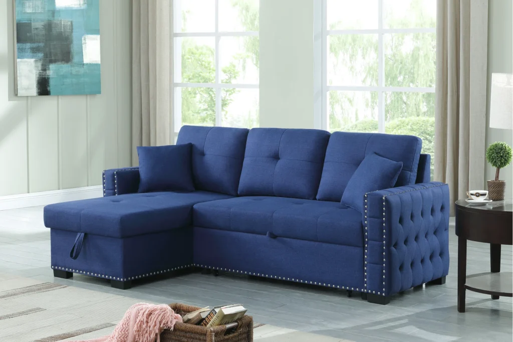 Stylish 2-Piece Upholstered Sectional Sofa Set