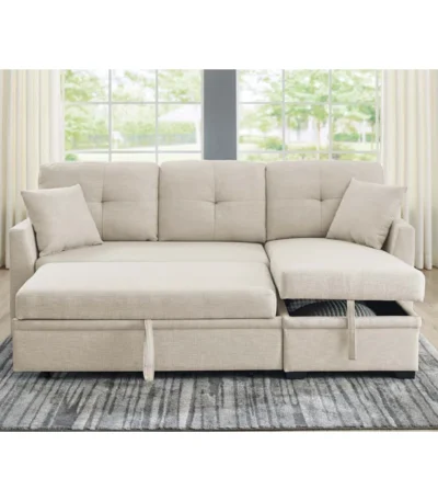 Areebe 3-Piece Upholstered Reversible Sectional Sofa Set