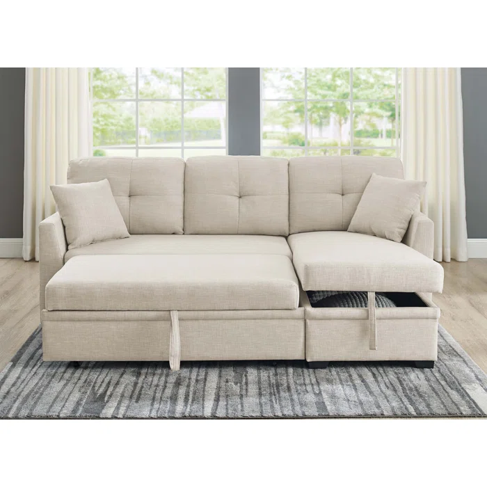 Areebe 3-Piece Upholstered Reversible Sectional Sofa Set