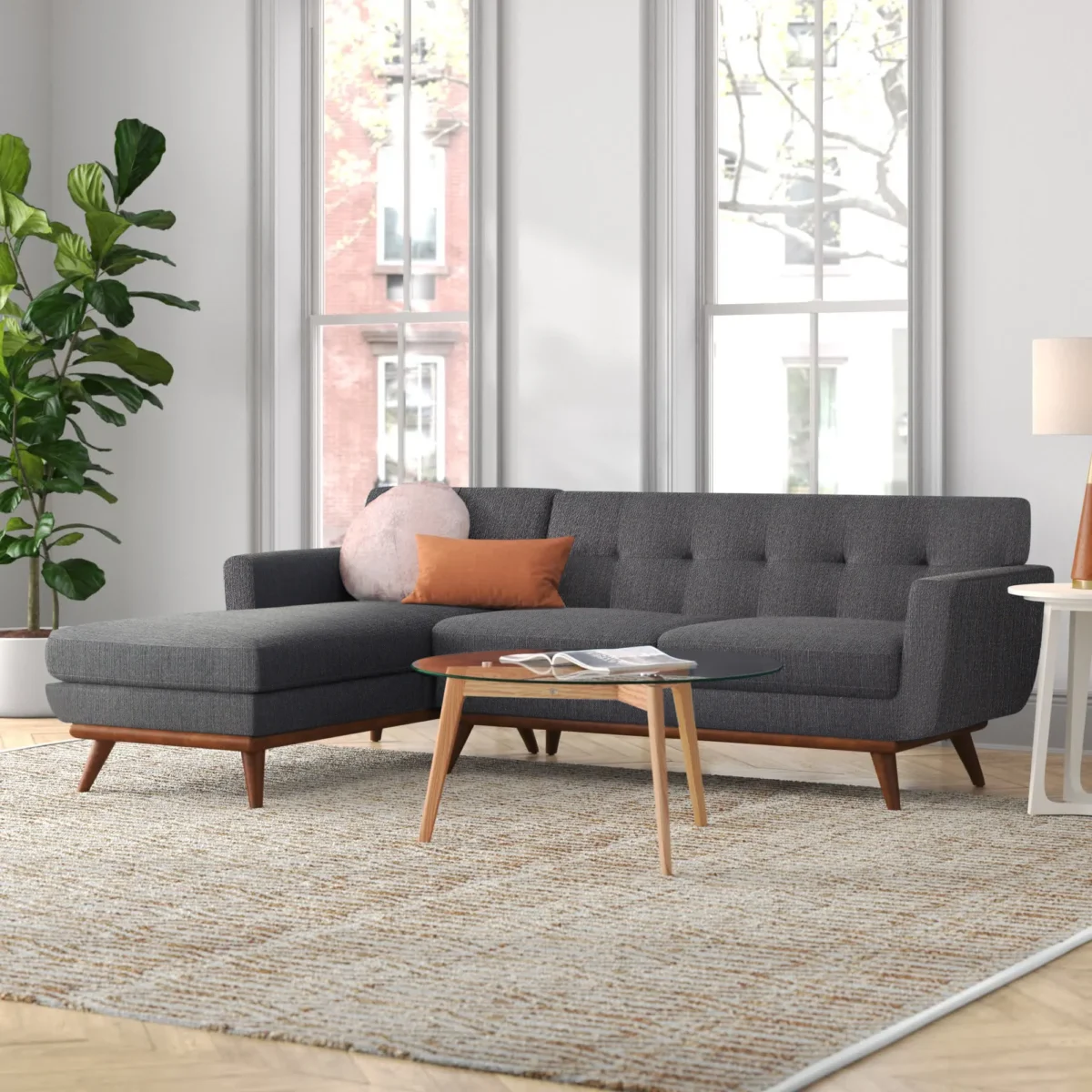 Arwilda Vintage-Inspired 3-Seater Upholstered Sectional: Timeless Elegance for Your Living Room