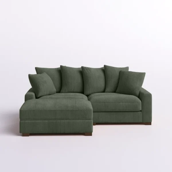 Arzelia 3-Piece Corduroy Sectional Comfortable and Stylish Seating for Your Home