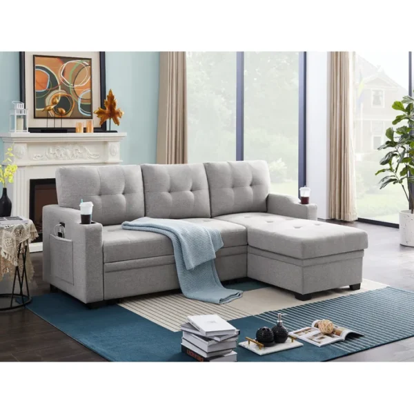 Braatz 3-Seater Upholstered Sectional: The Ultimate Sleeper Sofa for Comfort and Convenience