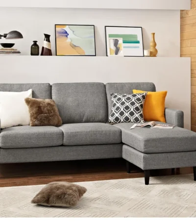 Cazenovia 3-Seater Upholstered Sectional: Timeless Elegance for Your Living Space