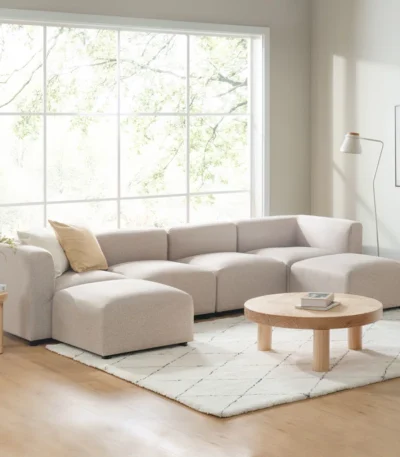 Dearborn 6-Piece Double Chaise Upholstered Sectional: Double the Comfort, Double the Style