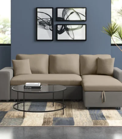 Dovie Reversible Sleeper Sectional Modern Comfort and Functionality