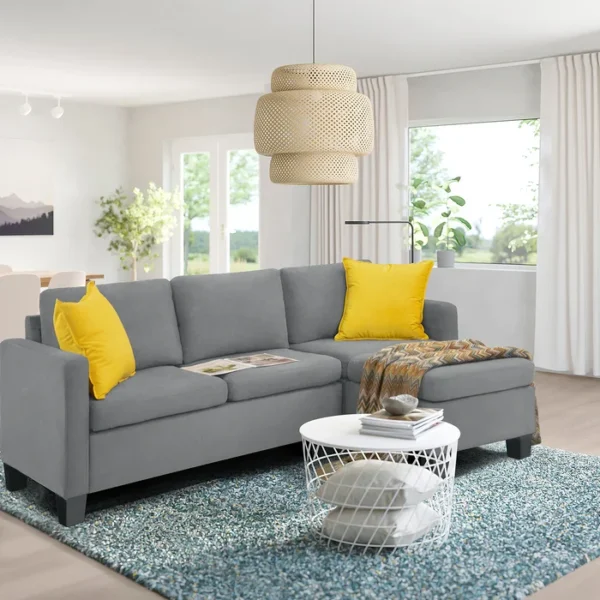 Girardi 2-Piece Upholstered Sectional Cozy Comfort with Space-Saving Design