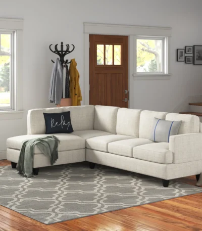 Hiller 2-Piece Upholstered Sectional Sofa Set for 4 Seaters