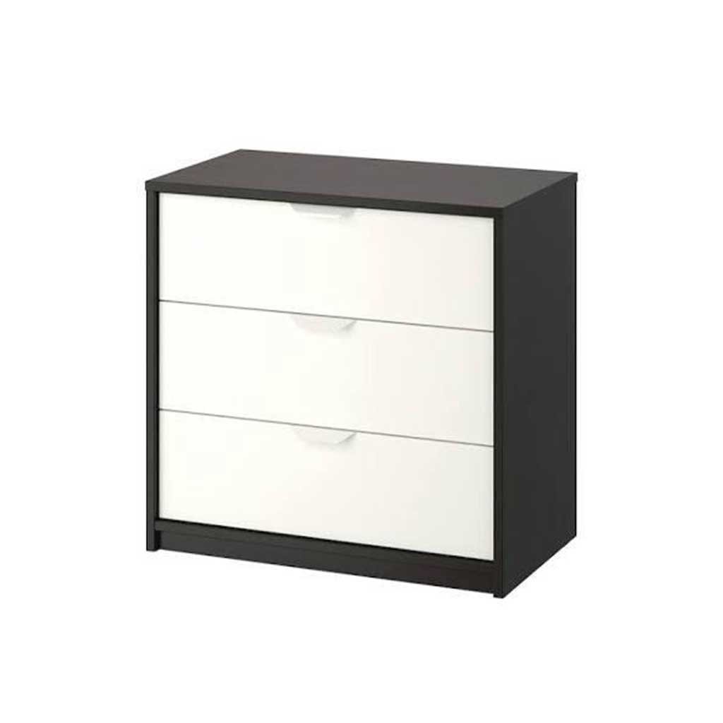 Sleek MDF Drawers Unit - 3 Drawers - 68x70x40 cm