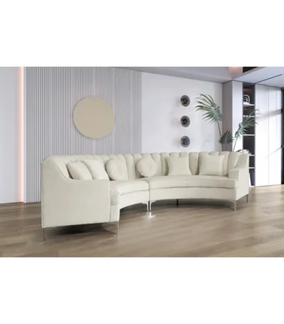 Steubenville 4-Seater Velvet Sectional Elevate Your Living Space with Comfort and Style